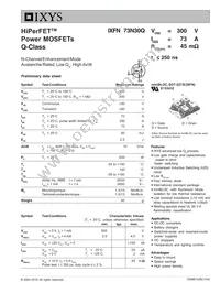 IXFN73N30Q Datasheet Cover