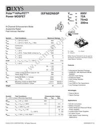 IXFN82N60P Datasheet Cover