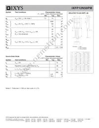 IXFP12N50PM Datasheet Page 2