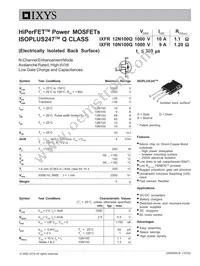 IXFR10N100Q Datasheet Cover