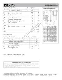 IXFR15N100Q3 Datasheet Page 2
