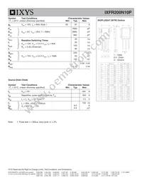 IXFR200N10P Datasheet Page 2