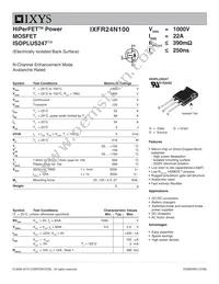 IXFR24N100 Datasheet Cover