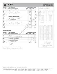 IXFR24N100 Datasheet Page 2