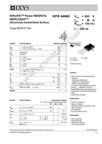 IXFR44N60 Datasheet Cover