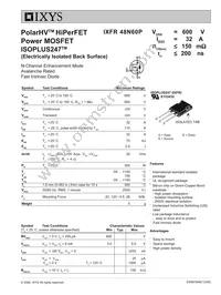 IXFR48N60P Datasheet Cover