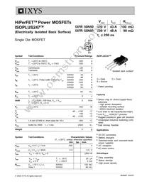 IXFR55N50 Datasheet Cover