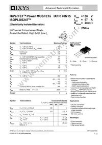 IXFR70N15 Cover