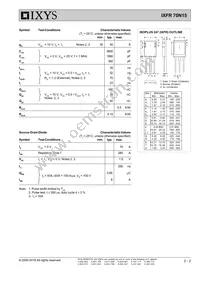 IXFR70N15 Datasheet Page 2