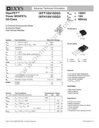 IXFT18N100Q3 Datasheet Cover