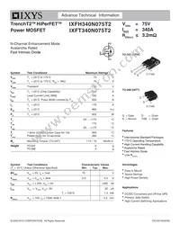 IXFT340N075T2 Datasheet Cover