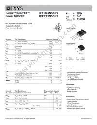 IXFT42N50P2 Datasheet Cover