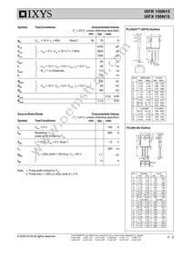 IXFX150N15 Datasheet Page 2