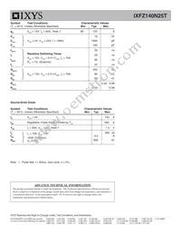 IXFZ140N25T Datasheet Page 2