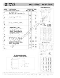 IXGA12N60C Datasheet Page 2