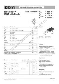 IXGB75N60BD1 Datasheet Cover