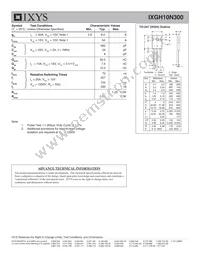 IXGH10N300 Datasheet Page 2