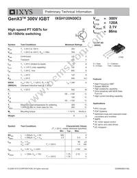 IXGH120N30C3 Datasheet Cover