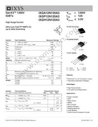 IXGH12N120A3 Datasheet Cover