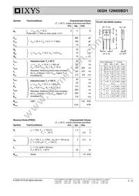 IXGH12N60BD1 Datasheet Page 2