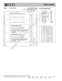 IXGH12N60C Datasheet Page 2