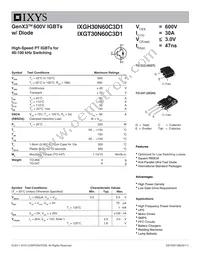 IXGH30N60C3D1 Datasheet Cover