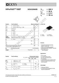 IXGH32N60B Datasheet Cover