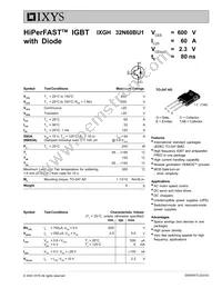 IXGH32N60BU1 Datasheet Cover