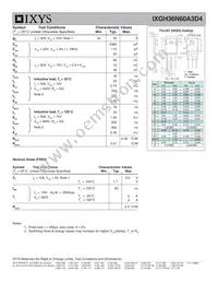 IXGH36N60A3D4 Datasheet Page 2
