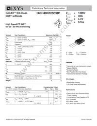 IXGH40N120C3D1 Datasheet Cover