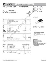 IXGH50N120C3 Datasheet Cover