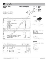 IXGH60N60C3 Datasheet Cover