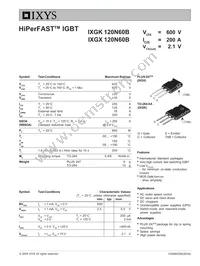 IXGK120N60B Datasheet Cover
