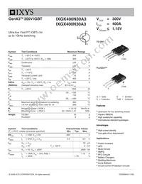 IXGK400N30A3 Datasheet Cover