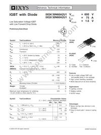 IXGK50N60A2U1 Datasheet Cover