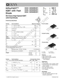 IXGK50N90B2D1 Datasheet Cover