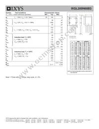IXGL200N60B3 Datasheet Page 2
