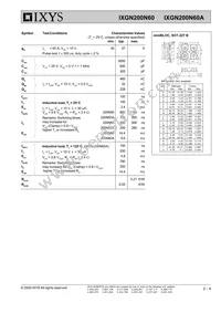IXGN200N60A Datasheet Page 2