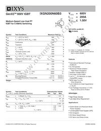 IXGN200N60B3 Datasheet Cover