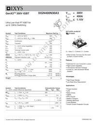 IXGN400N30A3 Datasheet Cover