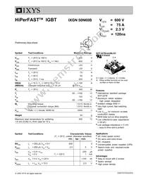 IXGN50N60B Datasheet Cover