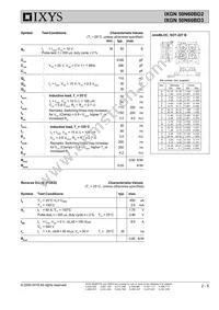 IXGN50N60BD3 Datasheet Page 2