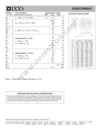 IXGN72N60A3 Datasheet Page 2