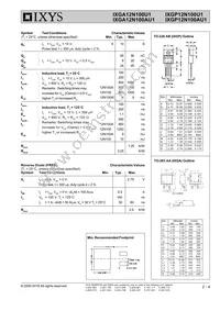 IXGP12N100AU1 Datasheet Page 2