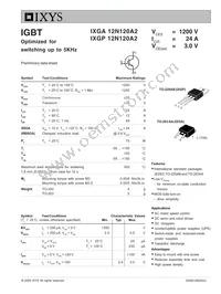 IXGP12N120A2 Datasheet Cover
