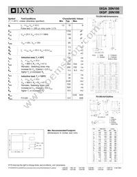 IXGP20N100 Datasheet Page 2