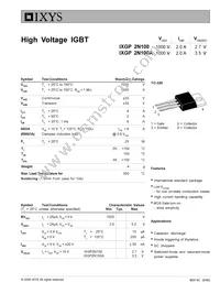 IXGP2N100A Datasheet Cover