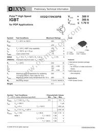 IXGQ170N30PB Datasheet Cover