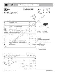 IXGQ90N27PB Datasheet Cover