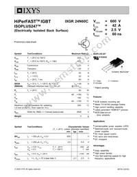 IXGR24N60C Datasheet Cover